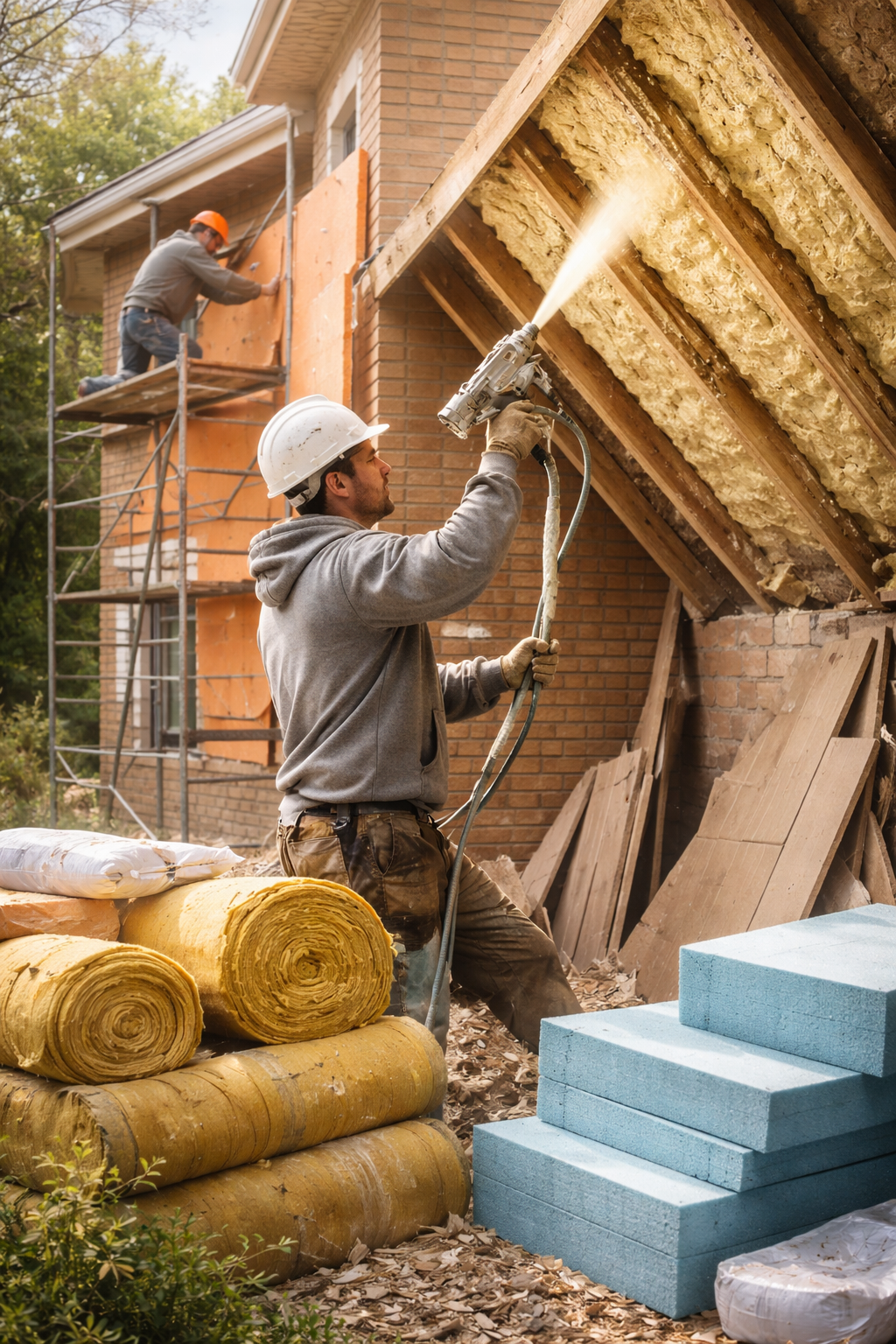 Утепление домов в слободском под ключ от 4328 руб/м2 | Профессионально — ТепломастерСлб