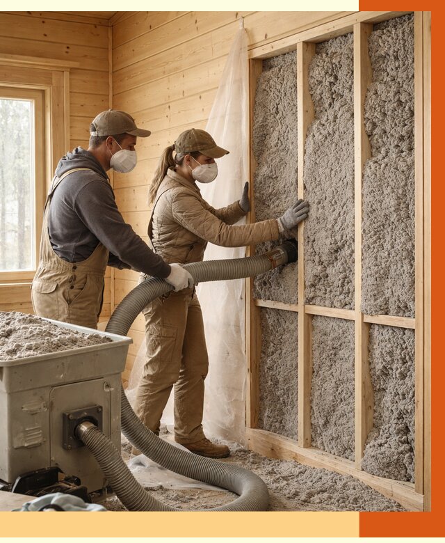 Утепление дачного дома эковатой в слободском от 1494 руб./м2 — комплексно, ТепломастерСлб