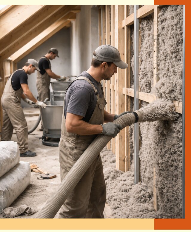 Утепление таунхауса эковатой в слободском от 2267 руб./м² — монтаж и задувка | ТепломастерСлб