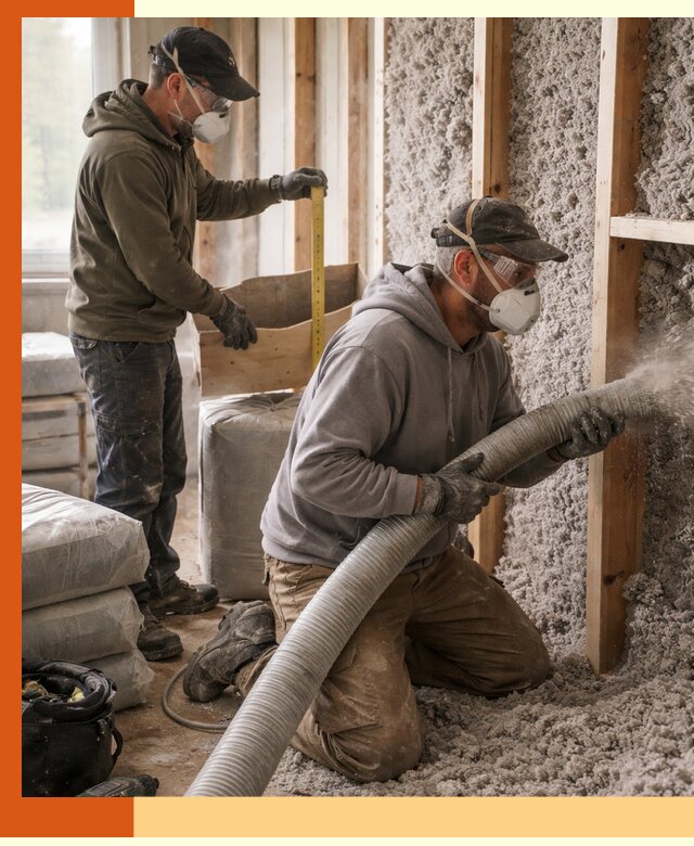 Утепление таунхауса эковатой в слободском для максимально теплых стен