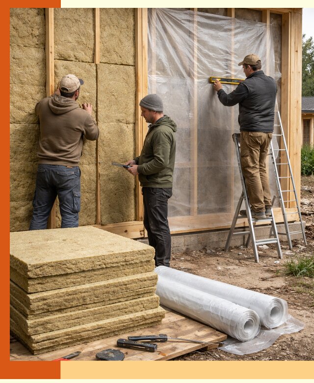 Утепление каркасного дома в слободском под ключ с гарантией качества