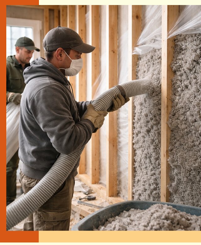 Утепление каркасного дома эковатой в слободском — качественно и надолго