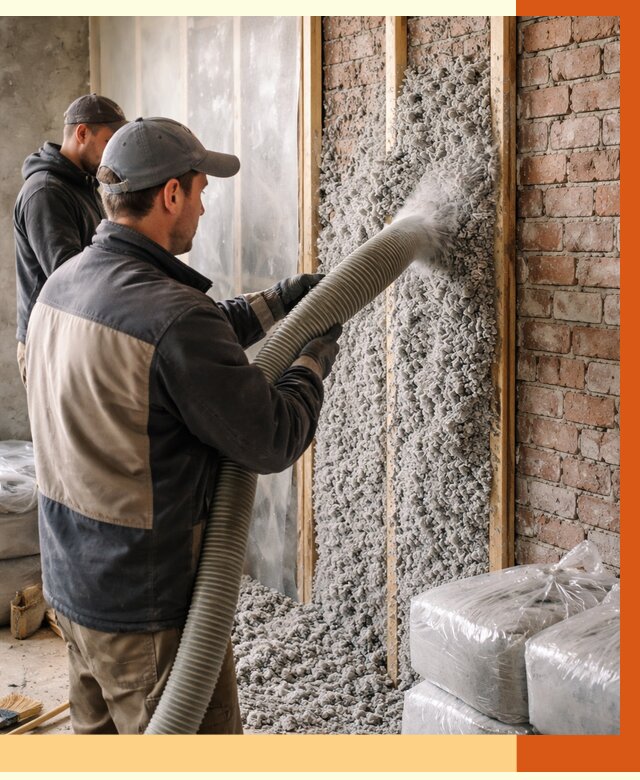 Утепление кирпичного дома эковатой в слободском от 2422 руб./м² | ТепломастерСлб