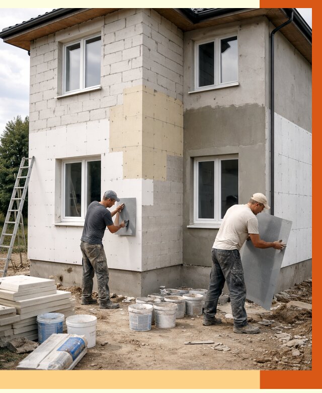 Утепление дома из газобетона в слободском от 4328 руб./м² — заказать у ТепломастерСлб