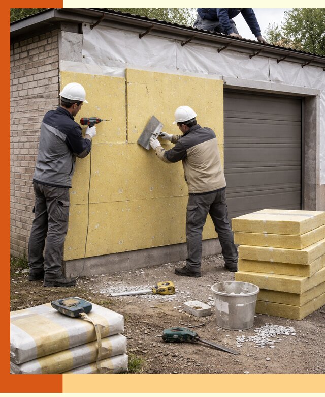 Утепление гаража снаружи в слободском качественно и надёжно