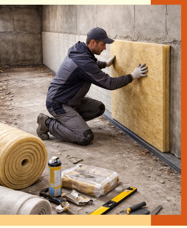 Утепление фундамента изнутри в слободском от 4328 руб./м2 — работы под ключ | ТепломастерСлб