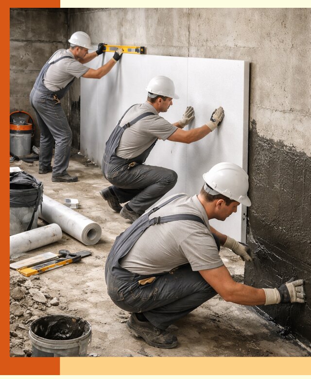 Утепление фундамента изнутри профессионально в слободском