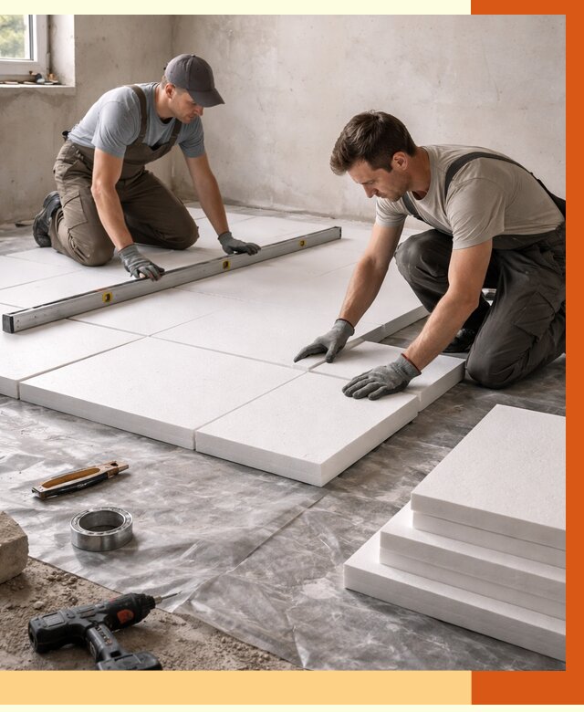 Утепление бетонного пола в слободском от 2576 руб/м2 — монтаж и цена | ТепломастерСлб