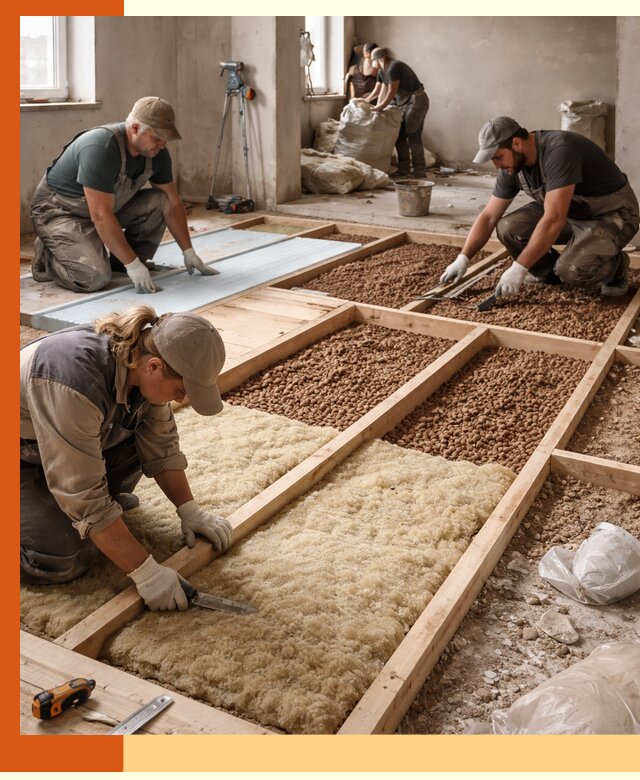 Утепление перекрытий жилых и промышленных зданий в слободском