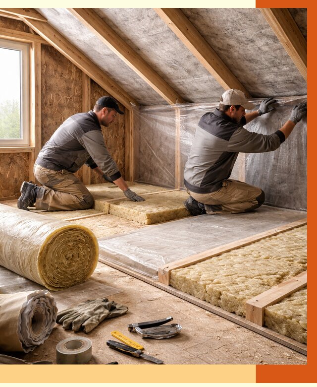 Утепление чердака в слободском от 7729 руб/м² — теплоизоляция и комплексное утепление под ключ | ТепломастерСлб