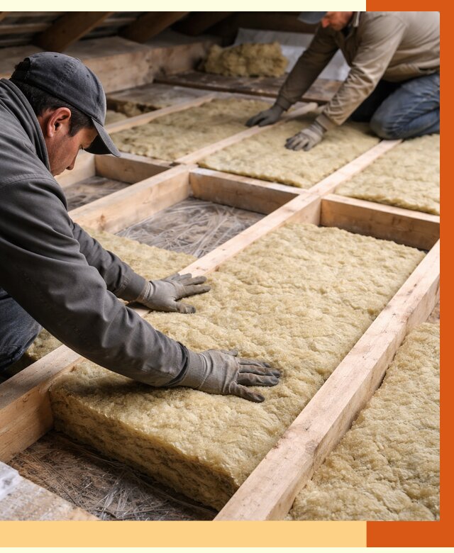 Утепление чердака минватой в слободском от 3607 руб/м2 под ключ | ТепломастерСлб