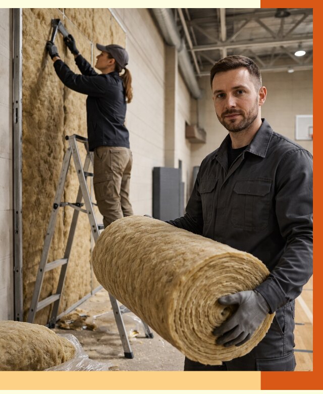 Утепление спортзала в слободском от 7729 руб/м2 — комплексное утепление под ключ | ТепломастерСлб