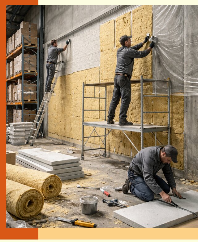 Утепление холодного склада под ключ в слободском