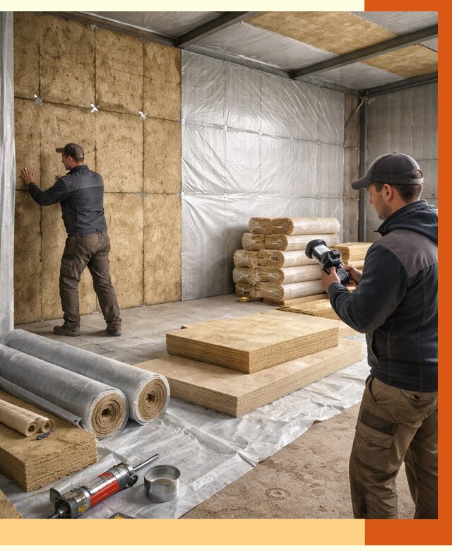 Утепление теплого склада в слободском под ключ от 11851 руб/м² | ТепломастерСлб