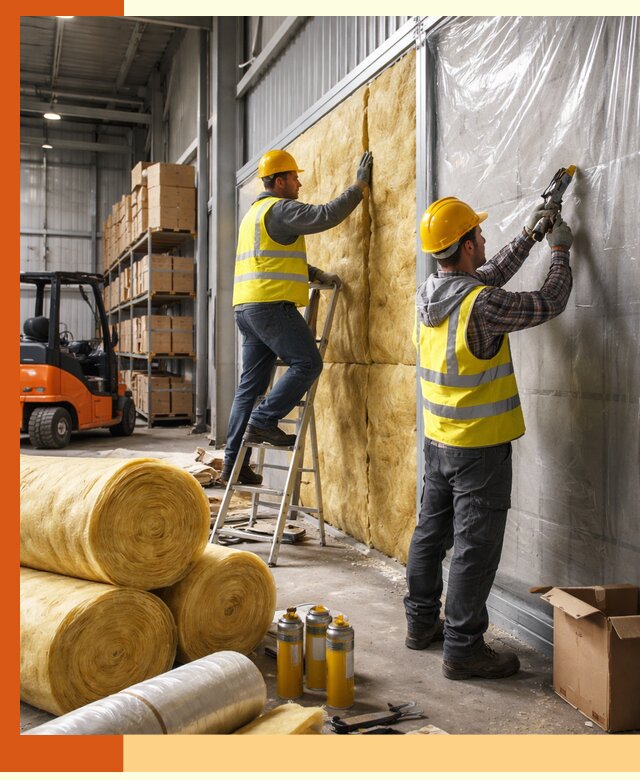 Утепление склада с техникой в слободском под ключ