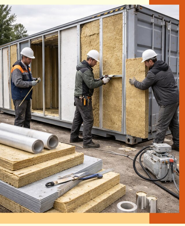 Утепление морского контейнера в слободском от 3864 руб. под ключ | ТепломастерСлб