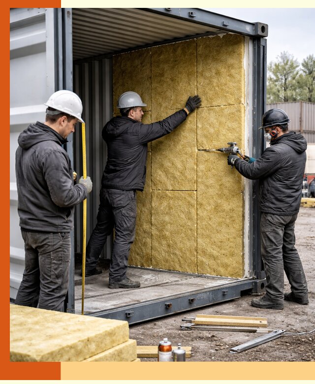 Утепление морского контейнера в слободском: надежная теплоизоляция и защита