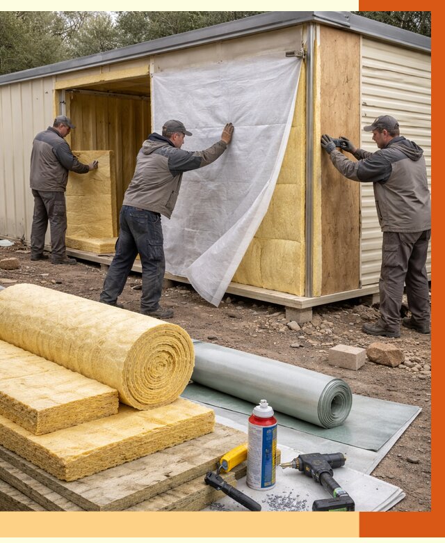 Утепление строительной бытовки в слободском от 12881 руб. под ключ | ТепломастерСлб