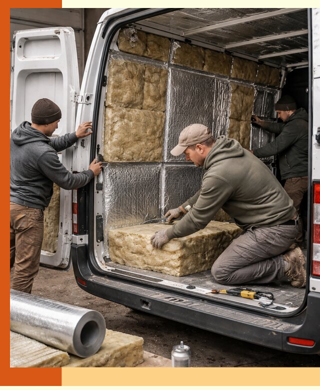 Утепление фургона в слободском: профессиональная теплоизоляция и шумоизоляция
