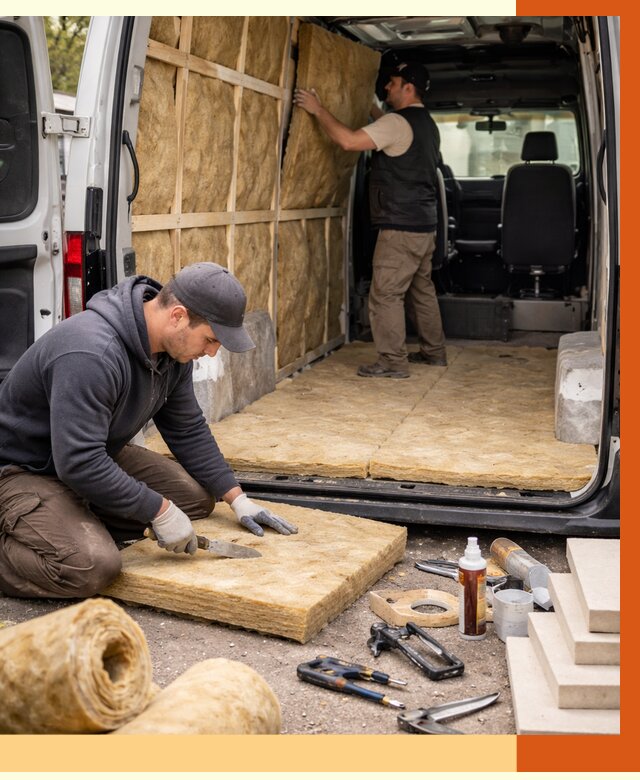 Утепление кемпера в слободском под ключ от 12366 руб. — профессионально | ТепломастерСлб