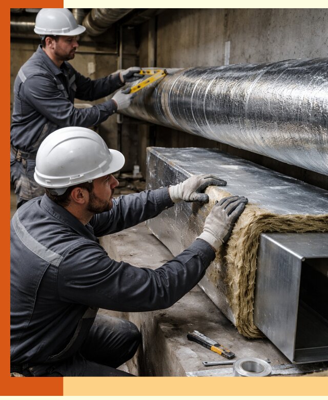 Профессиональное утепление воздуховодов и теплоизоляция в слободском