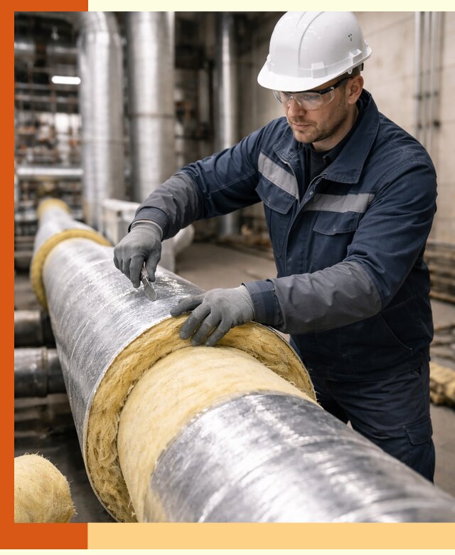 Утепление технологического оборудования и заводских установок в слободском