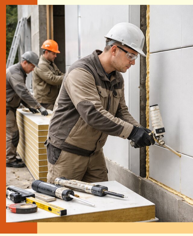 Утепление сэндвич-панелей пенополиуретаном в слободском