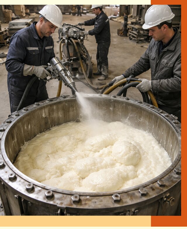 Заливка ППУ в емкости в слободском от 7471 руб. — утепление емкости под ключ | ТепломастерСлб