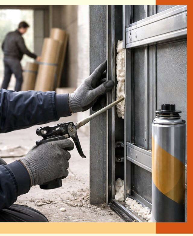 Заполнение пустот ворот в слободском от 4637 руб. — заливка ППУ, утепление под ключ | ТепломастерСлб