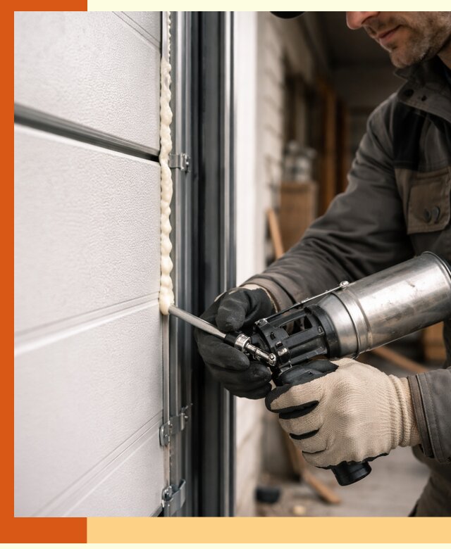 Заполнение пустот ворот в слободском профессионально и герметично