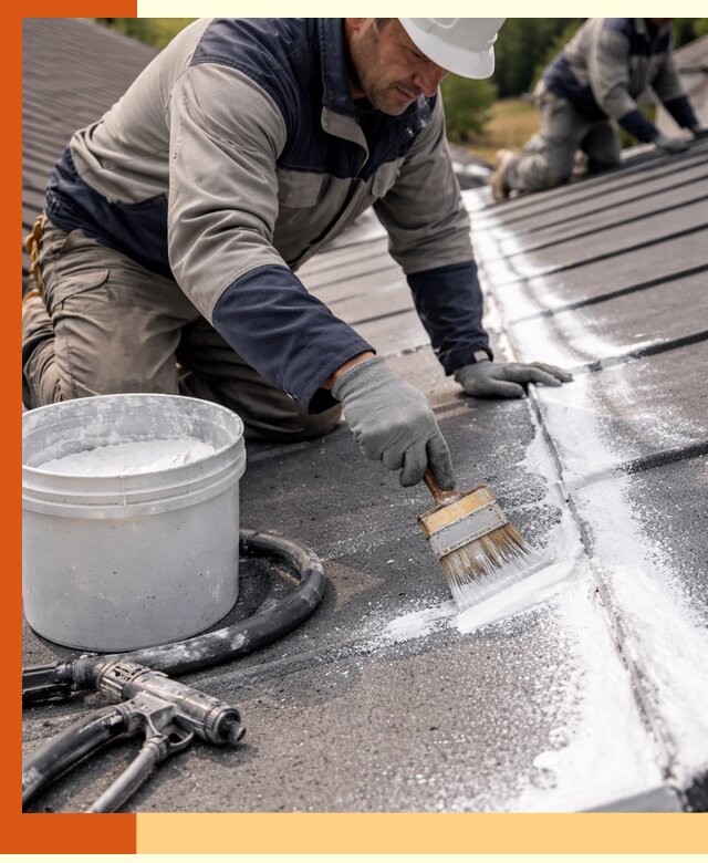 Утепление кровли жидкой теплоизоляцией в слободском