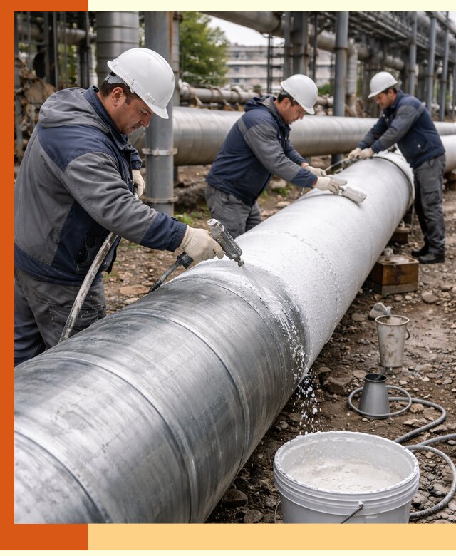 Утепление теплотрассы жидкой теплоизоляцией в слободском