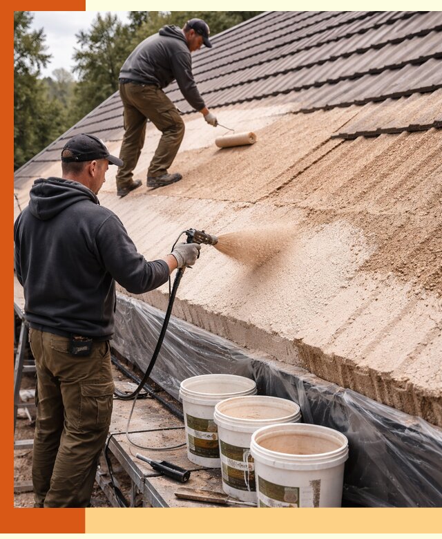 Утепление кровли жидкой пробкой в слободском для домов и зданий