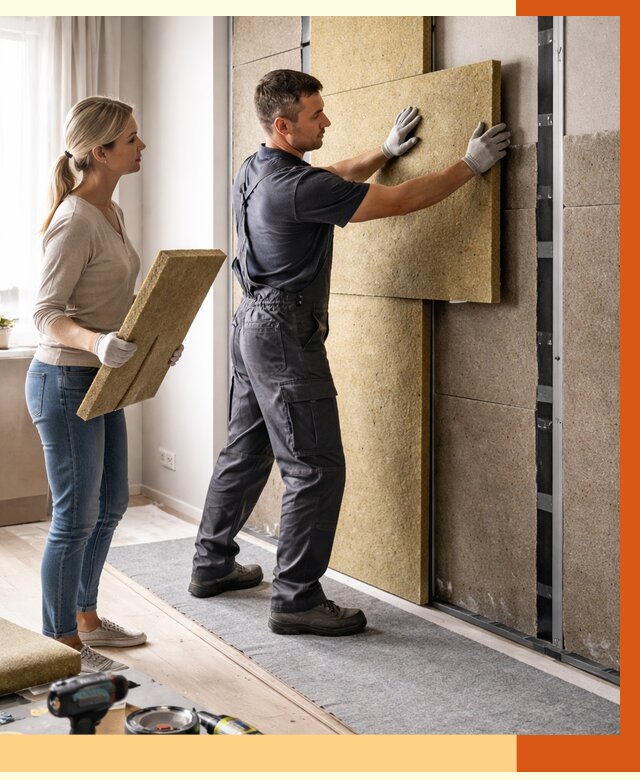 Профессиональная шумоизоляция квартиры в слободском от 7729 руб. за м2 | ТепломастерСлб