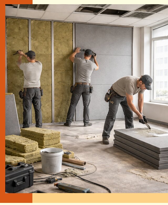 Профессиональная шумоизоляция офисов в слободском для комфорта сотрудников