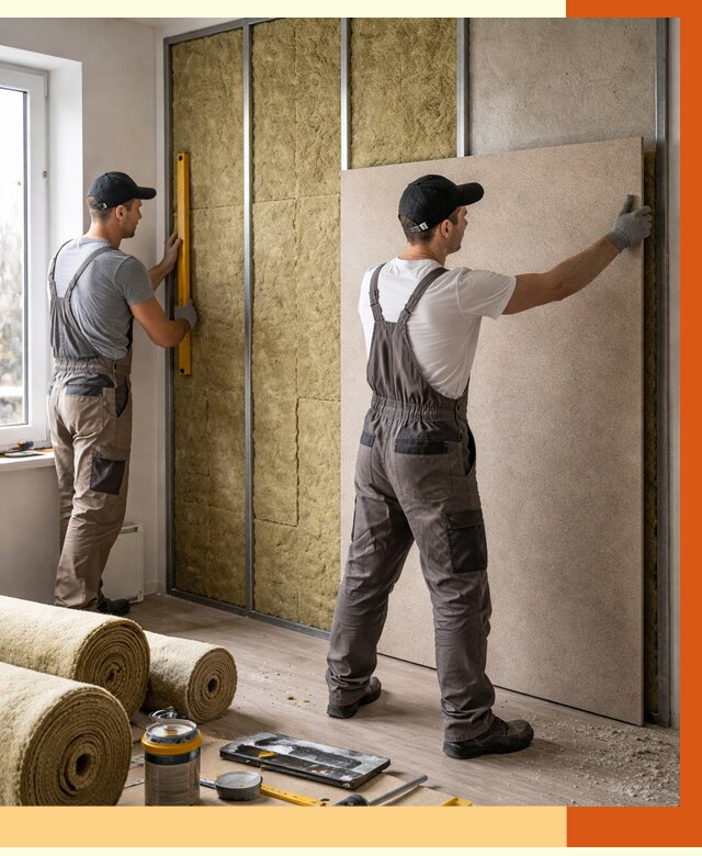 Шумоизоляция стен в слободском от 4637 руб/м2 — звукоизоляция стен под ключ | ТепломастерСлб