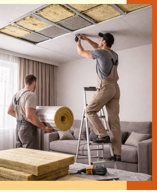 Шумоизоляция потолка в слободском от 2319 руб. под ключ | Профессионально — ТепломастерСлб