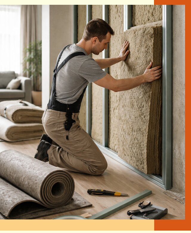 Шумоизоляция перегородок в слободском от 1700 руб. за м2 — ТепломастерСлб