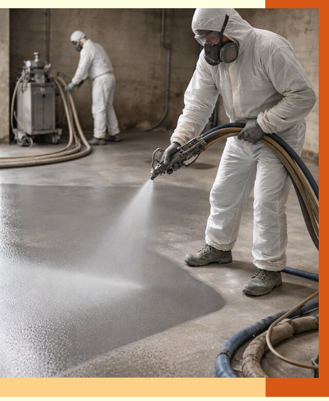 Гидроизоляция полимочевиной в слободском от 8759 руб/м² — напыление полимерной гидроизоляции | ТепломастерСлб