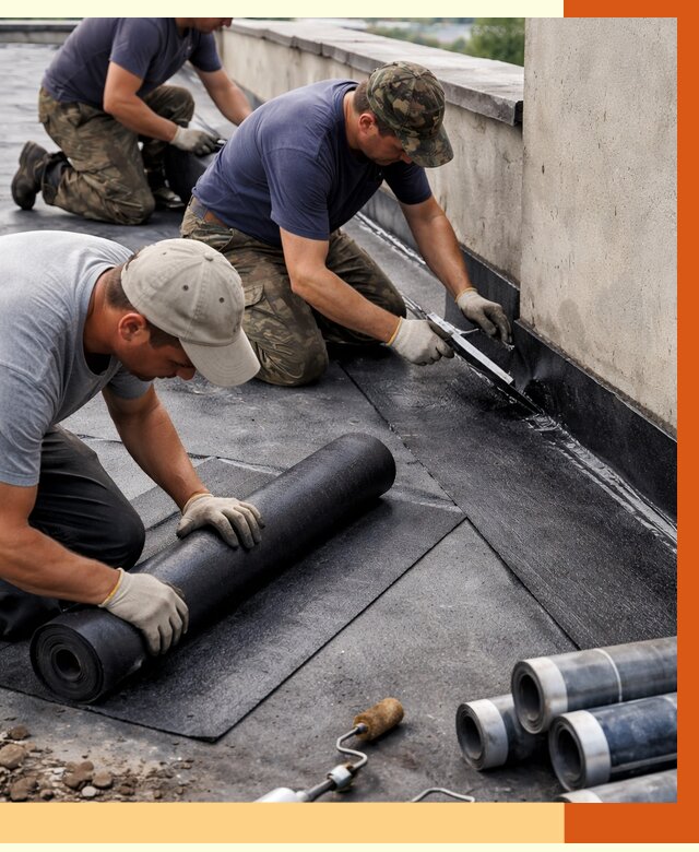 Гидроизоляция кровли в слободском от 4637 руб. — профессиональная гидроизоляция крыши | ТепломастерСлб