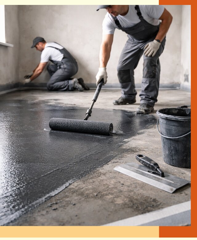 Профессиональная гидроизоляция пола в слободском от 8759 руб. под ключ | ТепломастерСлб
