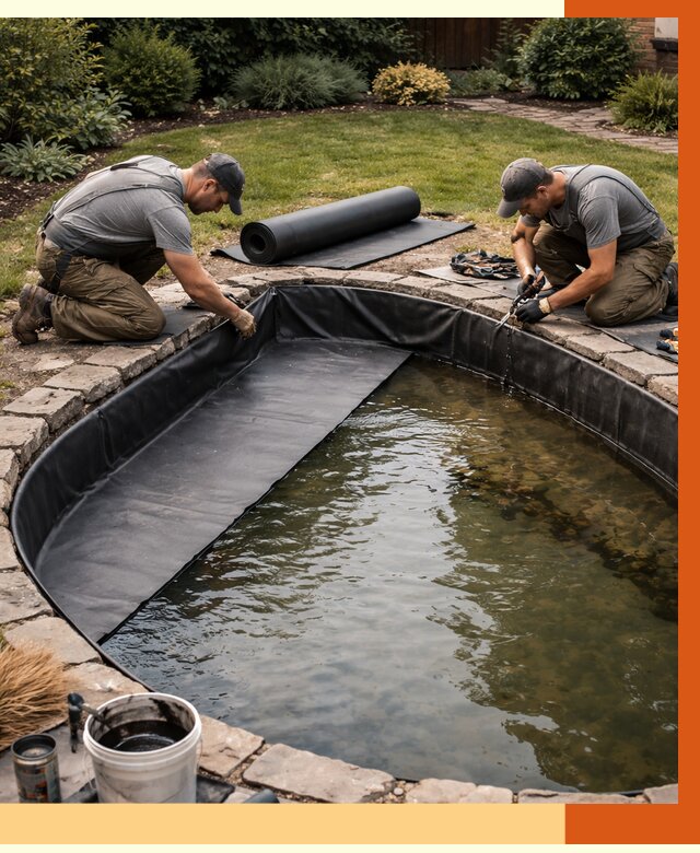 Гидроизоляция пруда в слободском от 15458 руб. под ключ | ТепломастерСлб профессионально