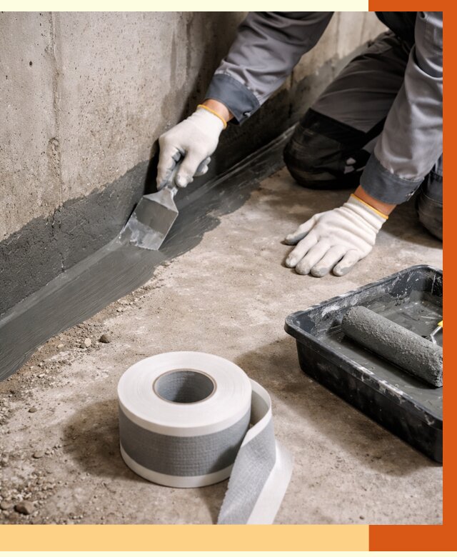 Гидроизоляция швов и герметизация стыков в слободском от 1288 руб. | ТепломастерСлб