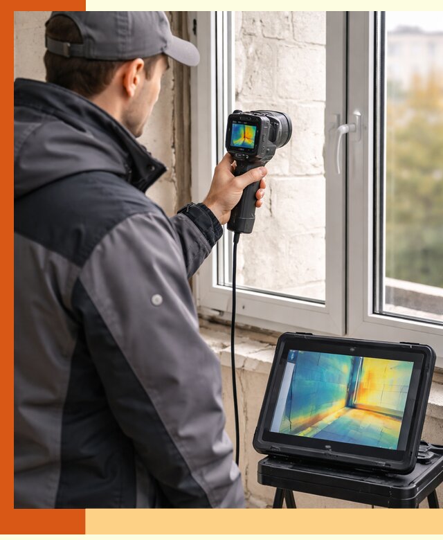 Тепловизионное обследование дома в слободском для выявления утечек тепла