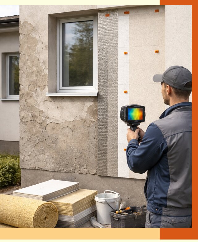 Тепловизионное обследование фасада в слободском от 4637 руб. под ключ | ТепломастерСлб