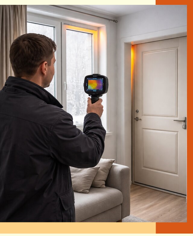 Тепловизионное обследование окон и дверей в слободском от 4637 руб. | ТепломастерСлб