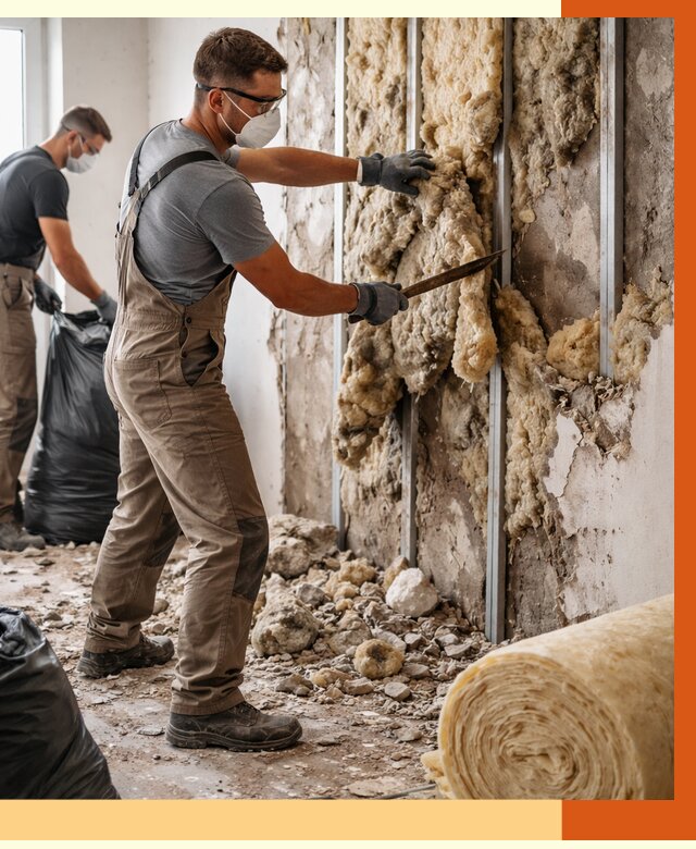 Демонтаж старого утеплителя в слободском от 3607 руб. — работы под ключ | ТепломастерСлб