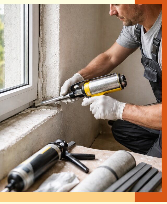 Герметизация стыков и примыканий в слободском от 1237 руб. под ключ | ТепломастерСлб