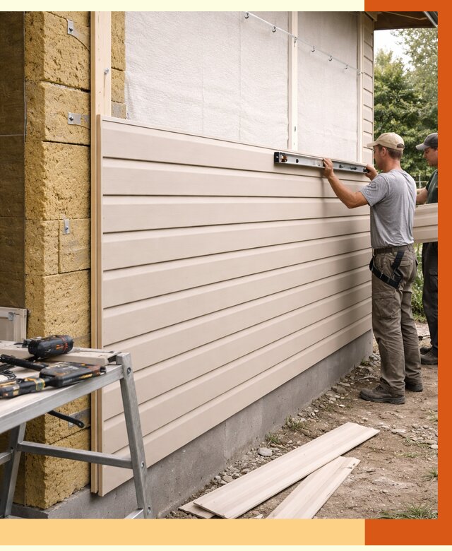 Монтаж сайдинга после утепления в слободском от 1906 руб. — обшивка и облицовка | ТепломастерСлб